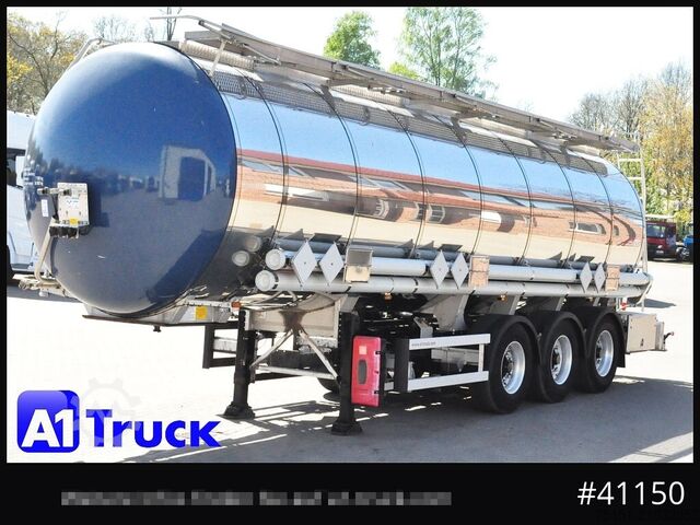 Tanker semitrailer GOFA GOFA TSA 33-55-3Z, Chemie, ADR, Edelstahl, 33.500 Liter, ISO