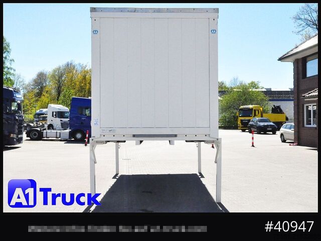 Swap body with flatbed & tarp KRONE Wechselbrücke 7,45, Code XL, Bordwand, neue Plane