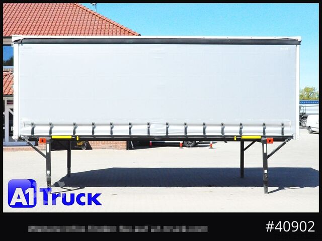Swap body with flatbed & tarp WECON WPR 745, verzinkt, 2520 innen, Code XL, neue Plane