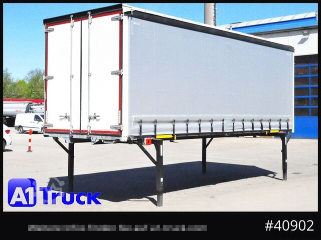 Swap body with flatbed & tarp WECON WPR 745, verzinkt, 2520  innen, Code XL, neue Plane