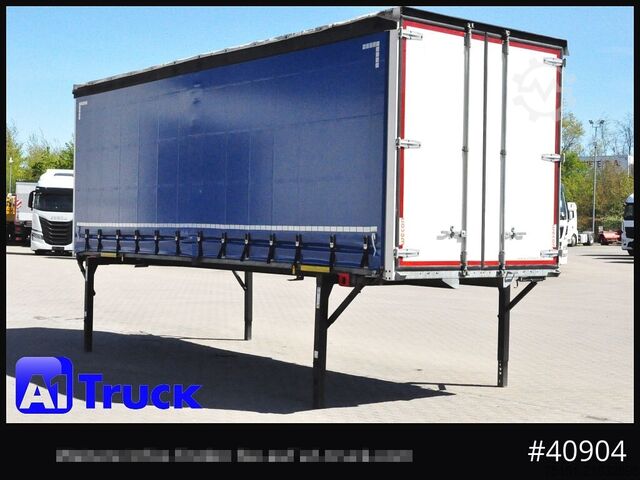 Swap body with flatbed & tarp WECON WPR 745, verzinkt, 2520  innen, Code XL, neue Plane