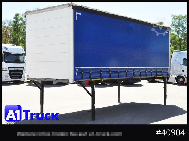 Swap body with flatbed & tarp WECON WPR 745, verzinkt, 2520  innen, Code XL, neue Plane