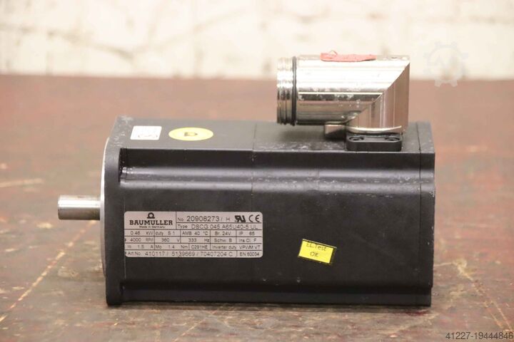 Servo motor 0.46 kW Baumüller DSCG 045 A65U40-5 UL