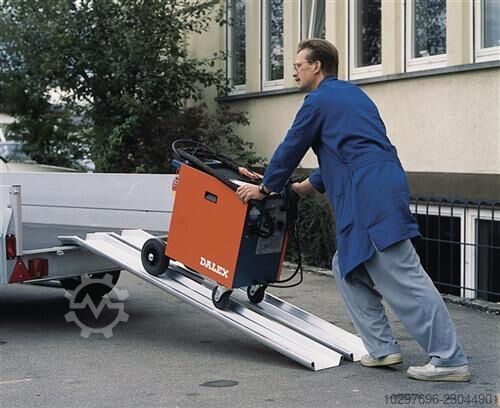 Loading ramp, aluminium, with support - 1 piece  