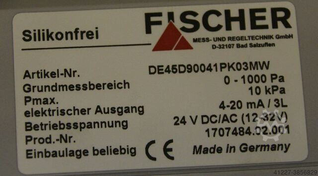Flow meter Fischer DE45D90041PK03MW