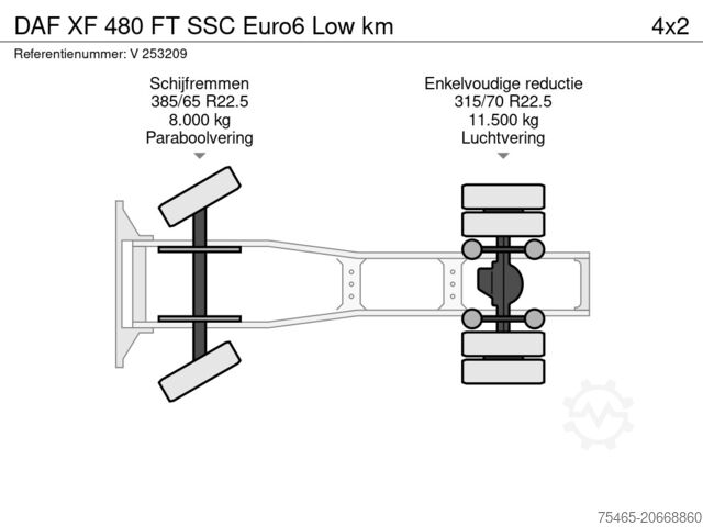 Standard-SZM DAF XF 480 FT SSC Euro6 Low km