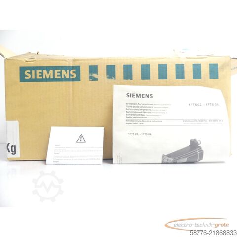 Control unit Siemens 1FT5044-1AF71-4EB0 AC-VSA-Motor SN: 1TSC02504801 --