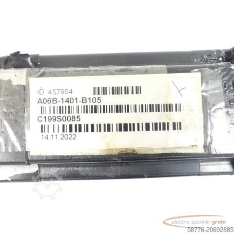 Control unit Fanuc A06B-1401-B105 AC Servo Motor SN: C199S0085