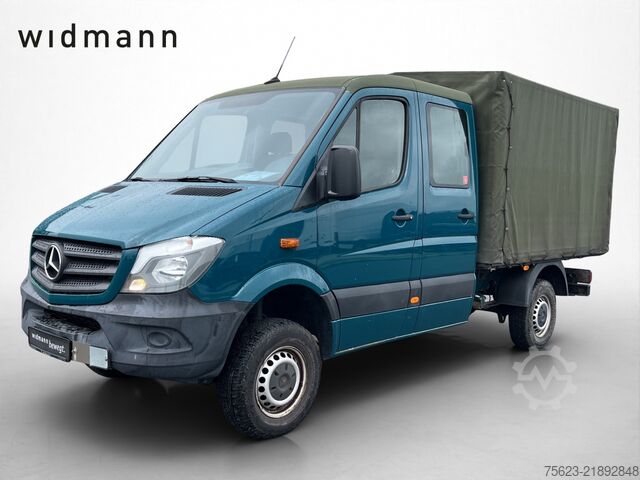 Curtain sider van Mercedes-Benz Sprinter 316 CDI 4x4 Doka Pri/Pla Klima Standh. AHK