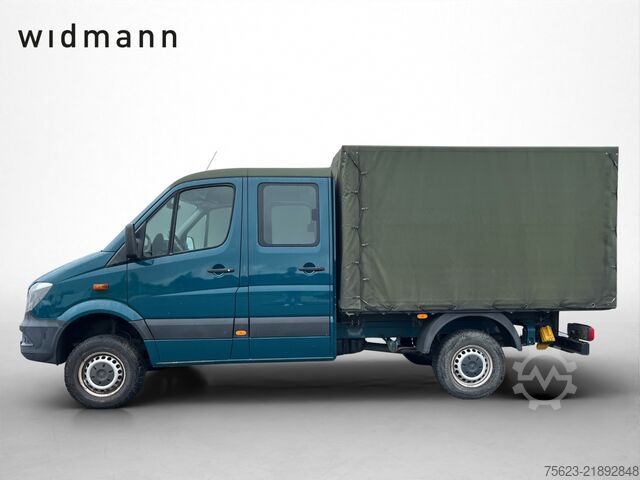 Curtain sider van Mercedes-Benz Sprinter 316 CDI 4x4 Doka Pri/Pla Klima Standh. AHK