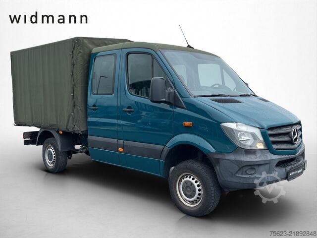 Curtain sider van Mercedes-Benz Sprinter 316 CDI 4x4 Doka Pri/Pla Klima Standh. AHK
