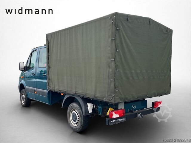 Curtain sider van Mercedes-Benz Sprinter 316 CDI 4x4 Doka Pri/Pla Klima Standh. AHK