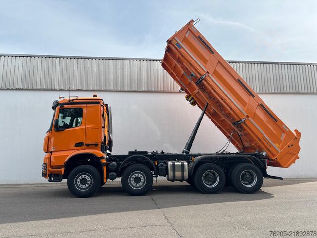 Tipper truck Mercedes-Benz Arocs 5 3251 K Meiller Trigenius Aufbau ACC AUT
