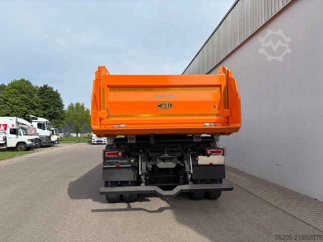 Tipper truck Mercedes-Benz Arocs 5 3251 K Meiller Trigenius Aufbau ACC AUT