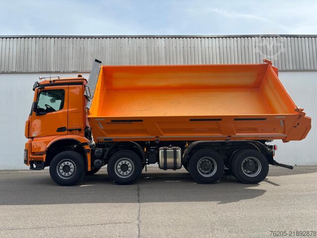 Tipper truck Mercedes-Benz Arocs 5 3251 K Meiller Trigenius Aufbau ACC AUT