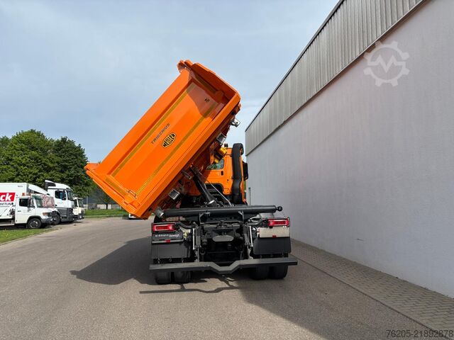 Tipper truck Mercedes-Benz Arocs 5 3251 K Meiller Trigenius Aufbau ACC AUT