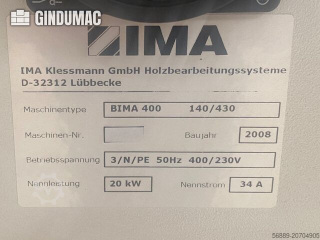 CNC-Bearbeitungszentrum IMA BIMA 400 140 / 430