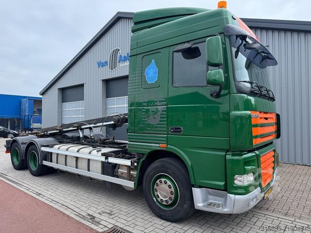 Container transport DAF XF105-460 FAS , Manual, Retarder, NCH Kipper, 1...