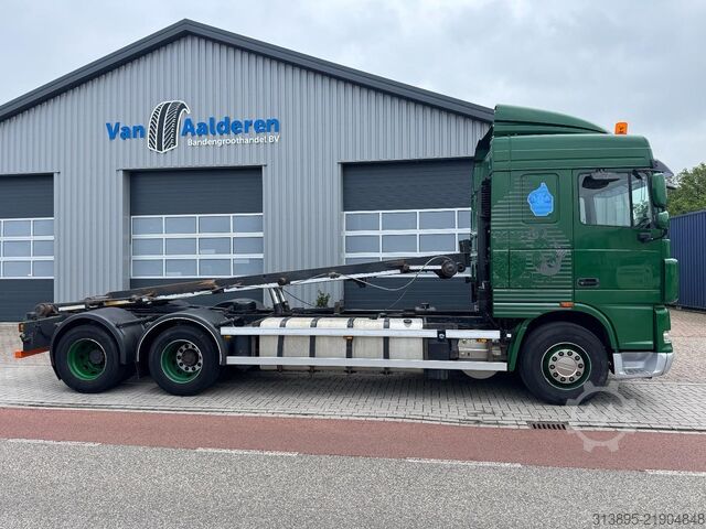 Container transport DAF XF105-460 FAS , Manual, Retarder, NCH Kipper, 1...