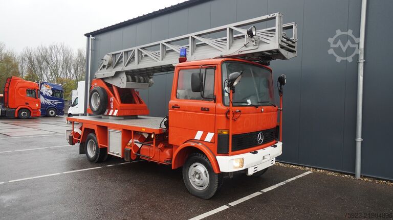 Fire engine Mercedes-Benz 809 fire ladder truck