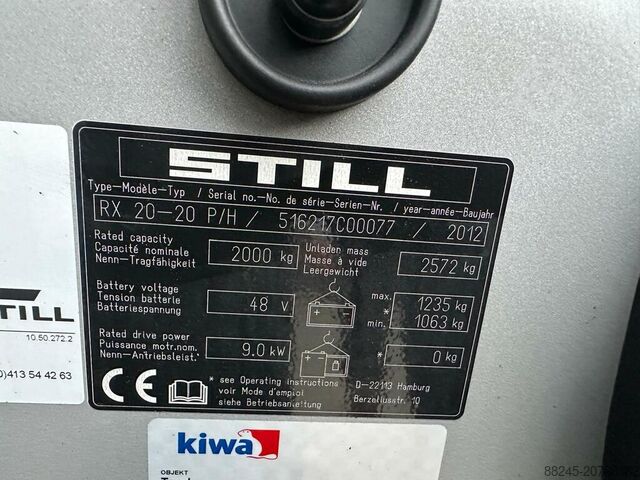 VS-22534 Electric triplex forklift Still RX20-20 P/H STILL RX20-20 P/H