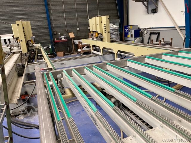 4 Heads horizontal welding machine CNC and automatic deburring CNC SOENEN Q4 BFP SOENEN HENDRIK Q4 et BFP