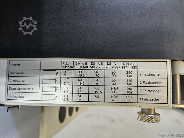 Falzmaschine Mathias Bäuerle Multipli 35