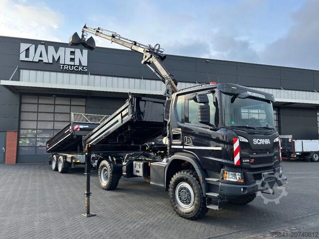 3-Seiten-Kipper Scania G 500 XT 4x4 Kipper/Kraan