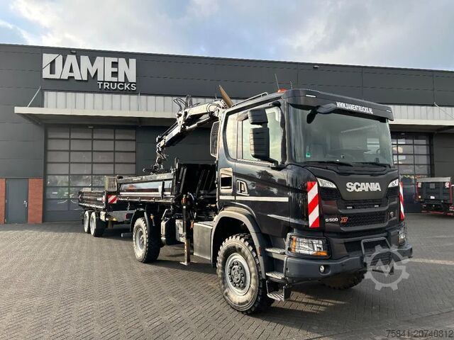 3-Seiten-Kipper Scania G 500 XT 4x4 Kipper/Kraan