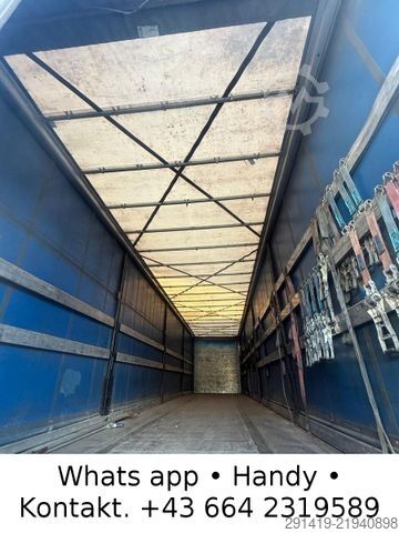 Open semitrailer with tarp KÖGEL S24 3-Achser Pritsche Plane Bj 2016