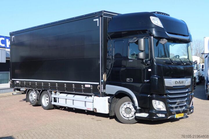 Curtain sided DAF XF 480 6X2 schuifzeil + schuifdak, Voorbereidin...
