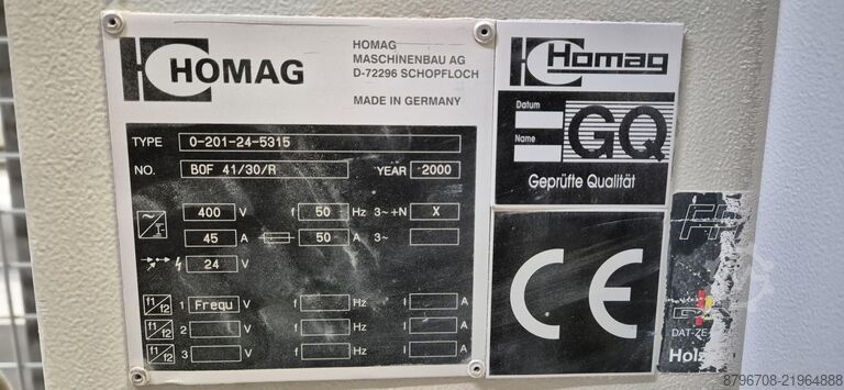 Machining center HOMAG BOF 41/30/R
