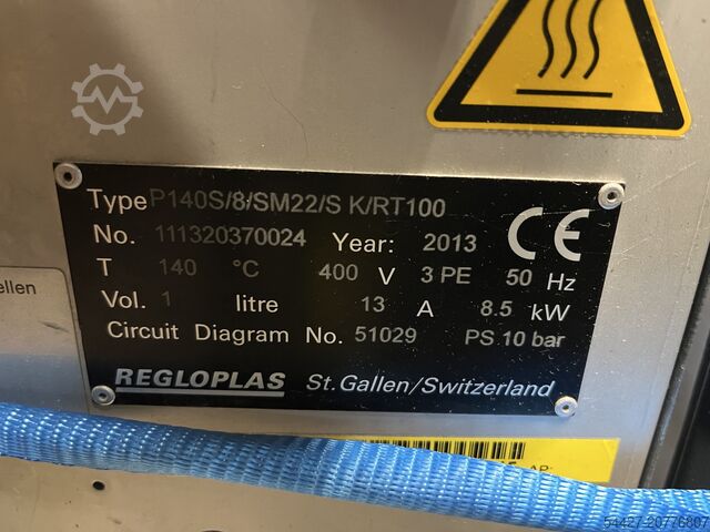 Temperiergerät Regloplas P140S/8/SM22/S K/RT100