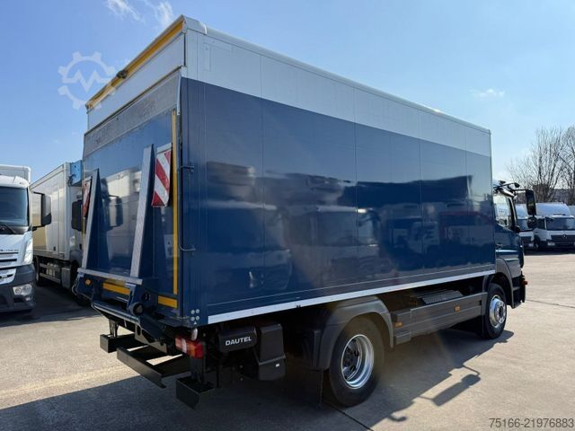 Box truck MERCEDES-BENZ ATEGO 1524 L Koffer 5,1 m LBW 1 T*Klima+Euro 6 D