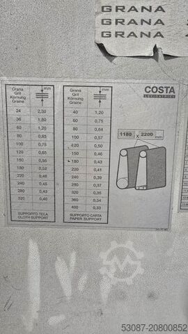 Automatische Satiniermaschine mit 3 Aggregaten COSTA LEVIGATRICI MD 4C VC 1150