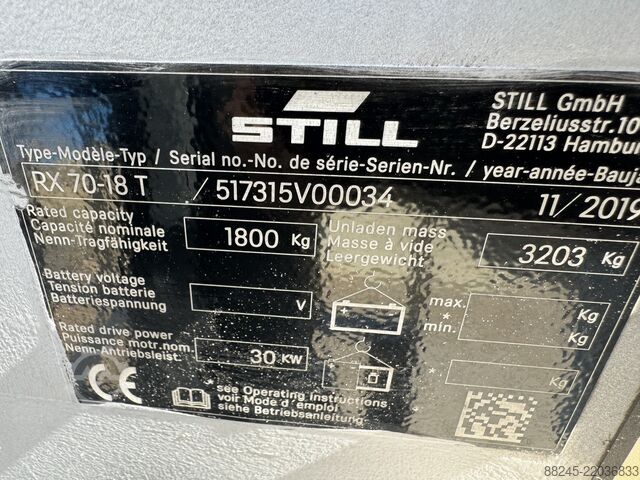VS-22901 LPG Forklift Still RX70-18T STILL RX70-18T