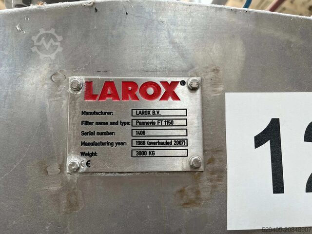 Larox Pannevis FT 1150 – Vakuumbandfilter  RT®/FT 1,15 x 5,6 m