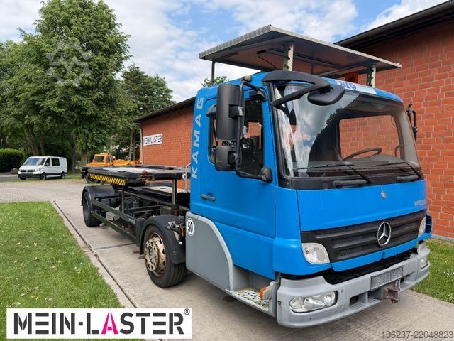 Swap body truck MERCEDES-BENZ Kamag Wiesel Umsetzter Sattelplatte
