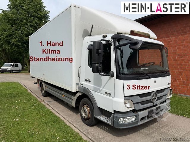 Box van MERCEDES-BENZ Atego 818 LBW 3 Sitzer Klima Standheizung