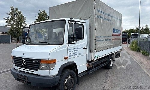 Curtain sider van MERCEDES-BENZ Vario 816 D Pritsche &P lane mit LBW E5