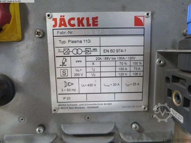 Plasma Cutting Device Jaeckle Plasma 110 I