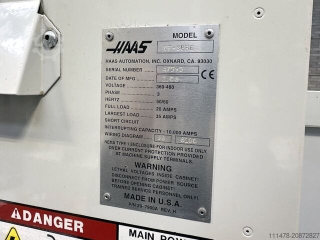 Vertical machining center Haas VF-3