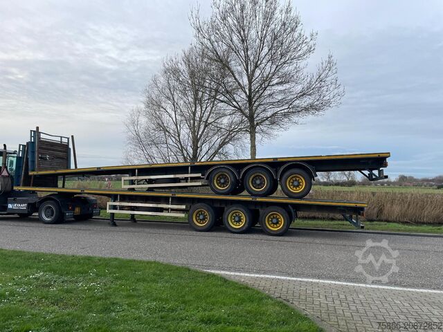 Plattformanhänger Haan OPL45 Heavy Duty / Rungen-Potholes /BPW / 2x Li...