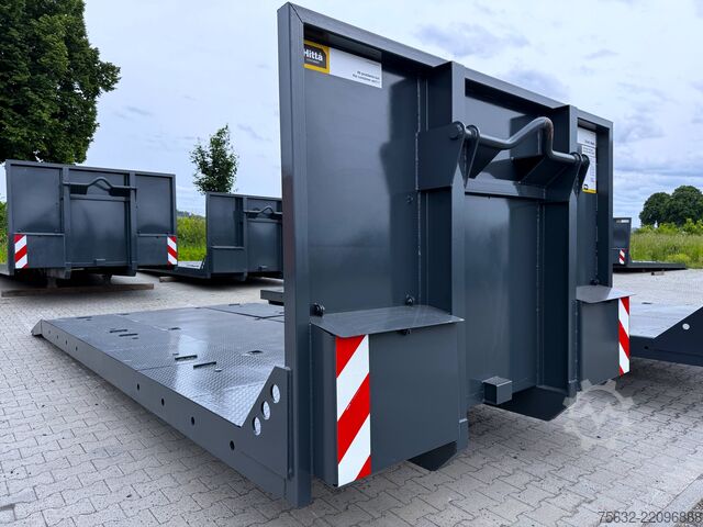 5.5m roll-off container / recessed wheel tracks Hitta 5,5m Abrollplattform/ Tieflader