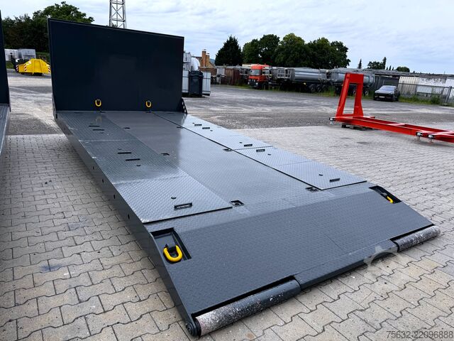 5.5m roll-off container / recessed wheel tracks Hitta 5,5m Abrollplattform/ Tieflader