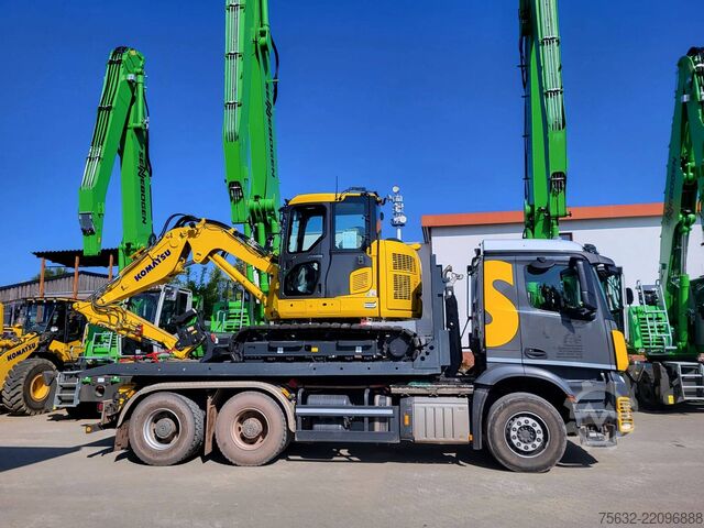 5.5m roll-off container / recessed wheel tracks Hitta 5,5m Abrollplattform/ Tieflader