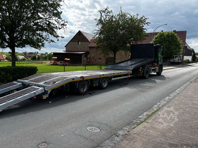 5.5m roll-off container / recessed wheel tracks Hitta 5,5m Abrollplattform/ Tieflader