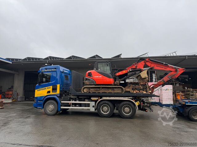 5.5m roll-off container / recessed wheel tracks Hitta 5,5m Abrollplattform/ Tieflader