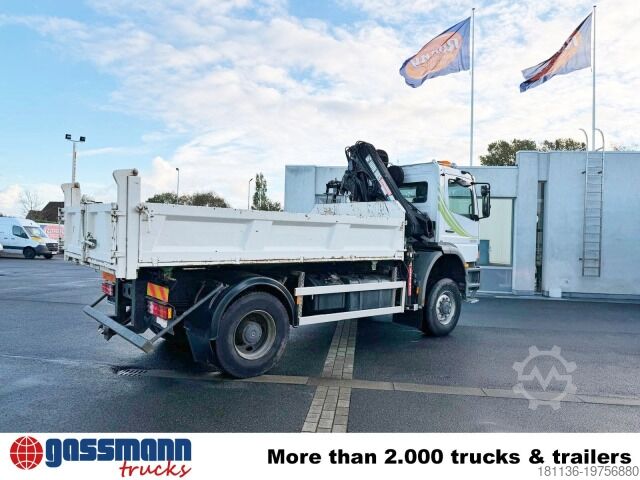 Kipper LKW Mercedes-Benz Atego 1823AK 4x4, Kran HIAB, Bordmatik