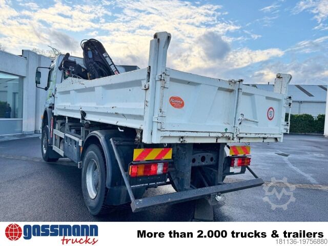 Kipper LKW Mercedes-Benz Atego 1823AK 4x4, Kran HIAB, Bordmatik